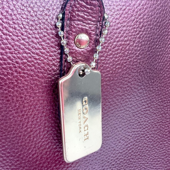 COACH Large Leather Town Tote Double Handle Shoulder Bag Style no F79983 - Picture 9 of 16